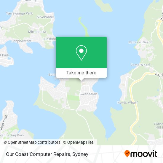 Our Coast Computer Repairs map