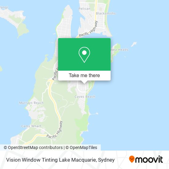 Vision Window Tinting Lake Macquarie map