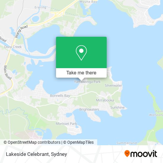 Lakeside Celebrant map