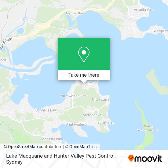 Lake Macquarie and Hunter Valley Pest Control map