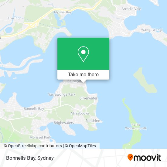 Mapa Bonnells Bay