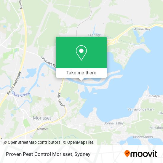 Proven Pest Control Morisset map