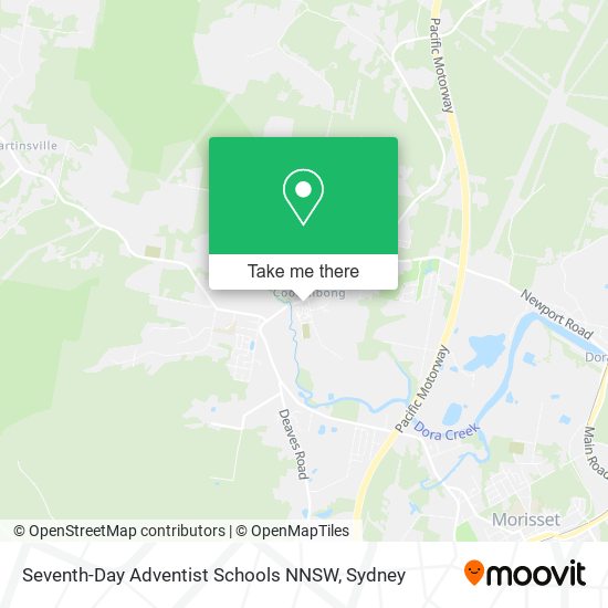 Mapa Seventh-Day Adventist Schools NNSW