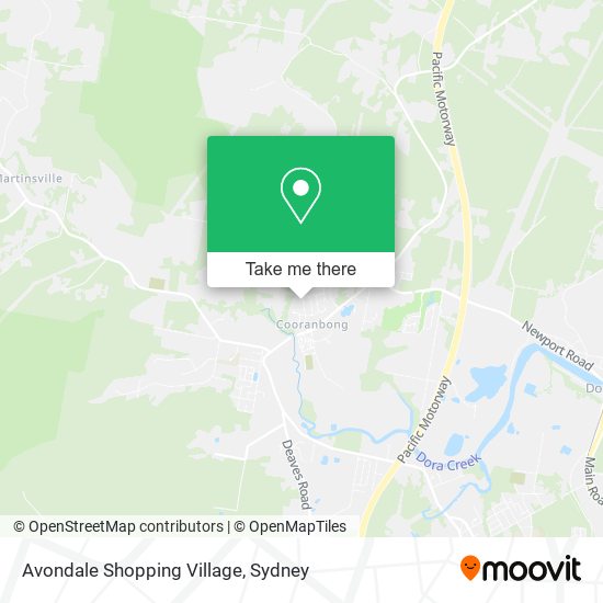 Avondale Shopping Village map