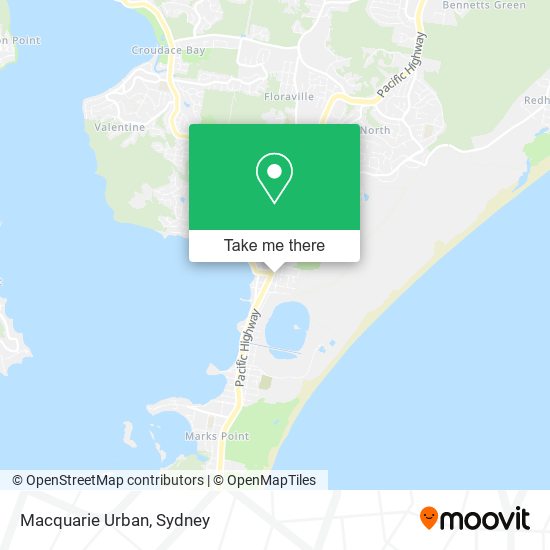 Mapa Macquarie Urban