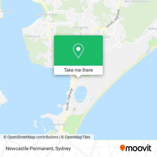 Newcastle Permanent map