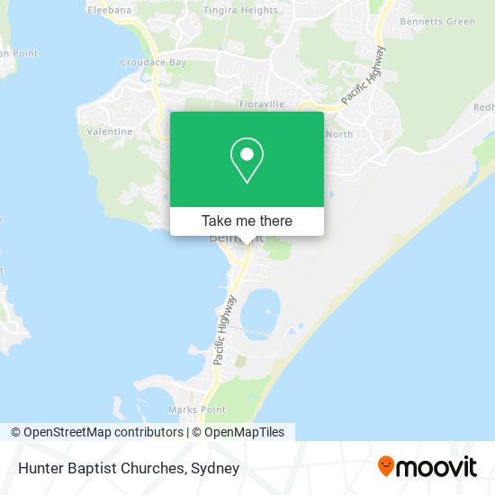 Hunter Baptist Churches map