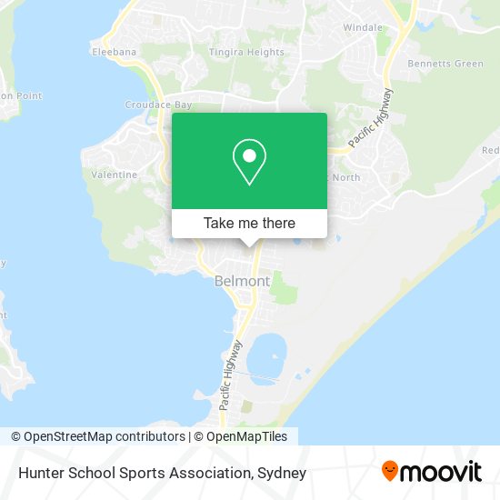 Hunter School Sports Association map