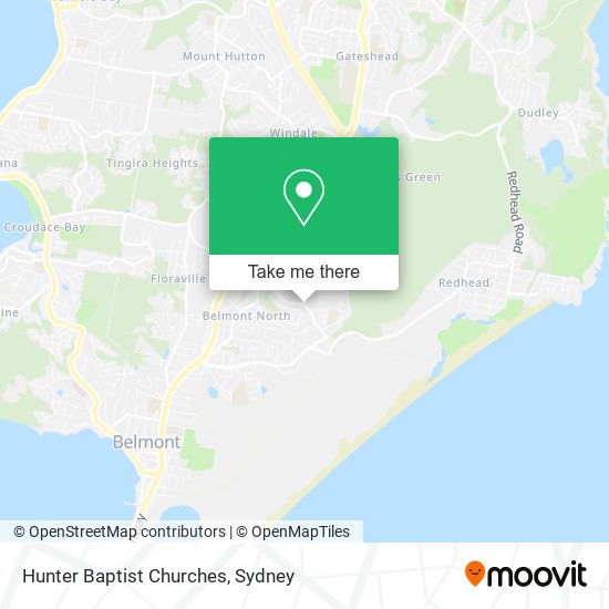 Hunter Baptist Churches map