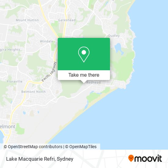 Lake Macquarie Refri map