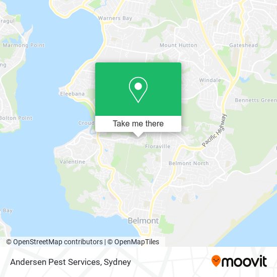Andersen Pest Services map