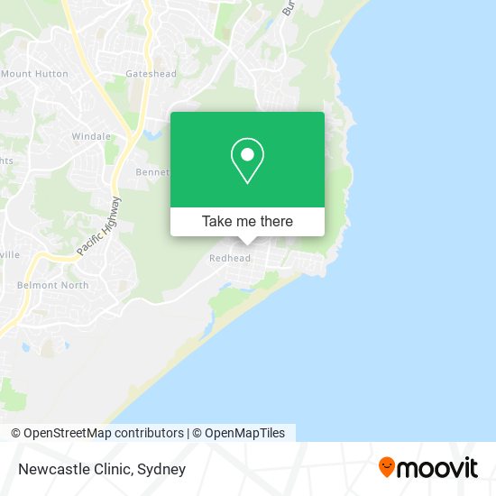 Mapa Newcastle Clinic