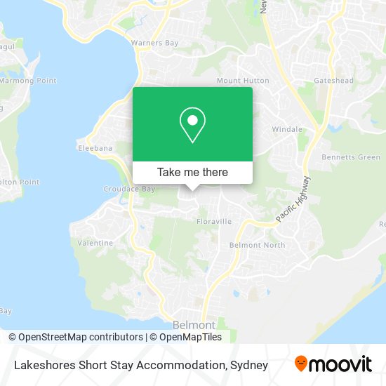 Lakeshores Short Stay Accommodation map