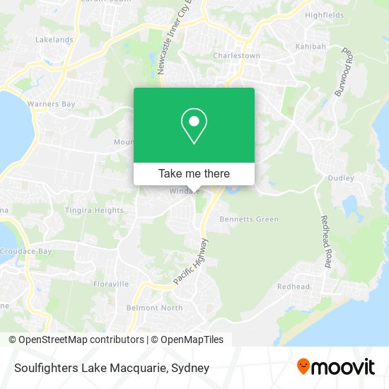 Soulfighters Lake Macquarie map