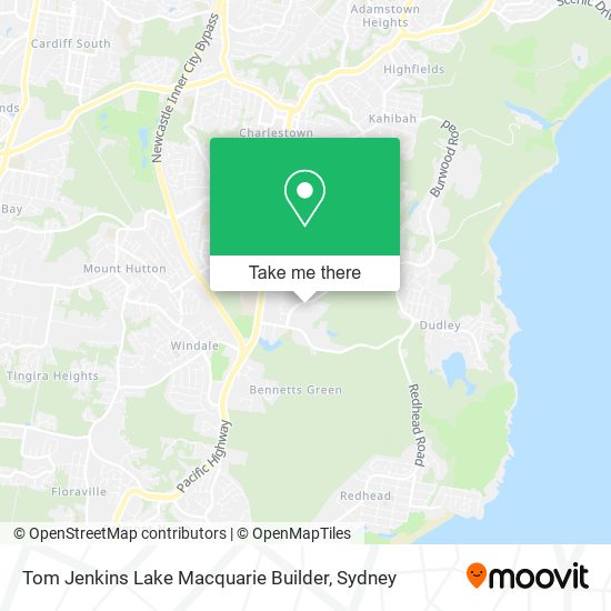 Tom Jenkins Lake Macquarie Builder map