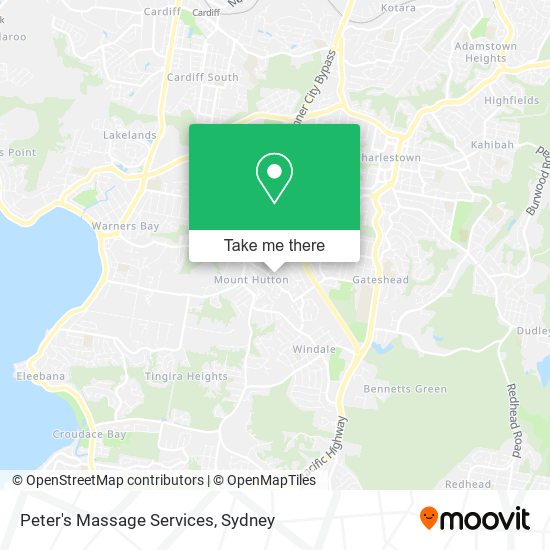 Peter's Massage Services map