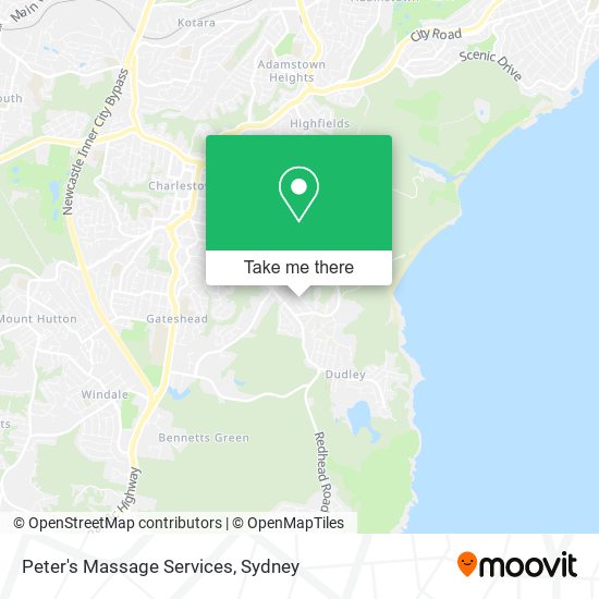 Peter's Massage Services map