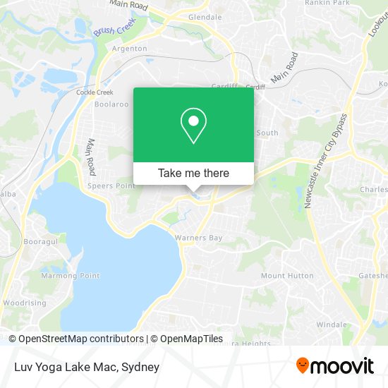 Luv Yoga Lake Mac map