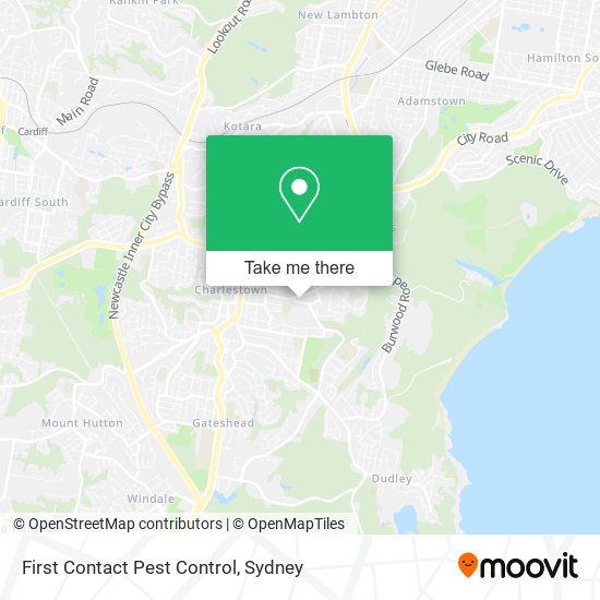 First Contact Pest Control map