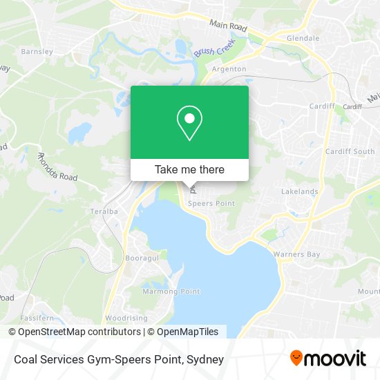 Coal Services Gym-Speers Point map