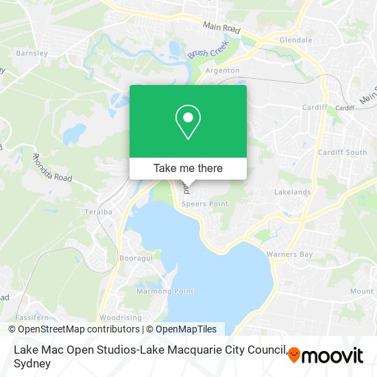 Lake Mac Open Studios-Lake Macquarie City Council map