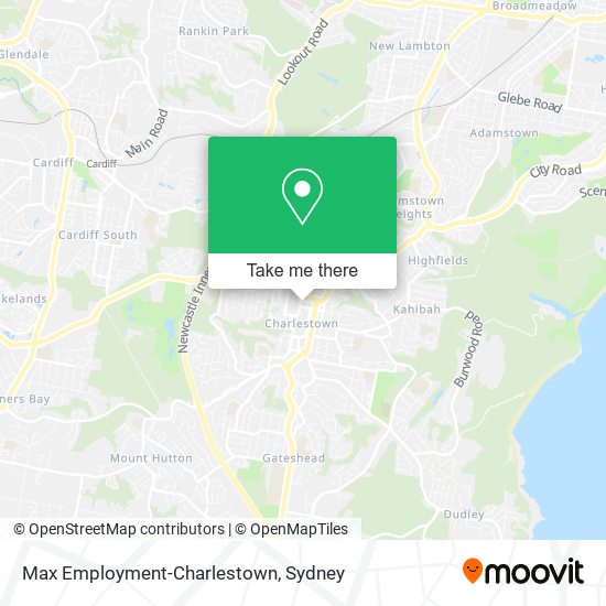 Mapa Max Employment-Charlestown