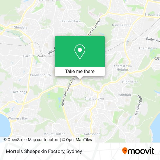 Mortels Sheepskin Factory map