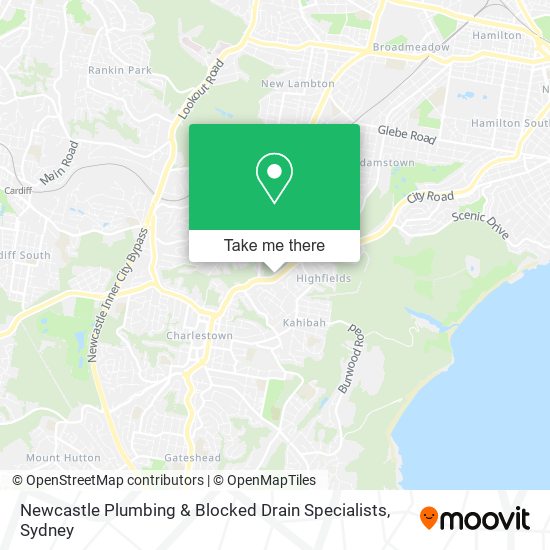 Mapa Newcastle Plumbing & Blocked Drain Specialists