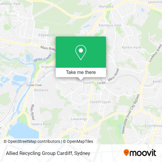 Allied Recycling Group Cardiff map