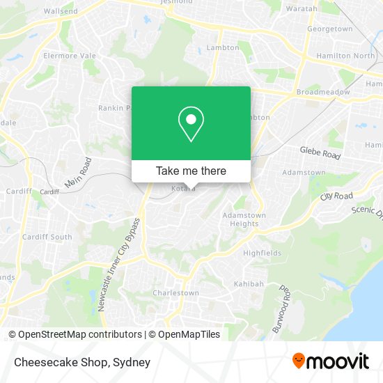 Mapa Cheesecake Shop