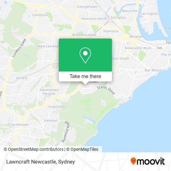 Lawncraft Newcastle map