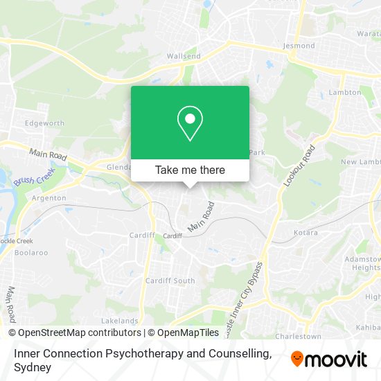 Mapa Inner Connection Psychotherapy and Counselling