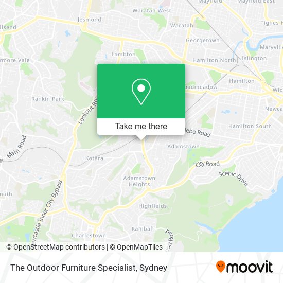The Outdoor Furniture Specialist map
