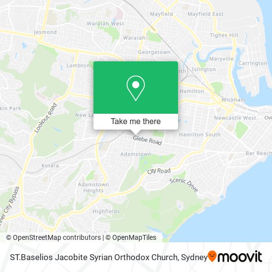 Mapa ST.Baselios Jacobite Syrian Orthodox Church