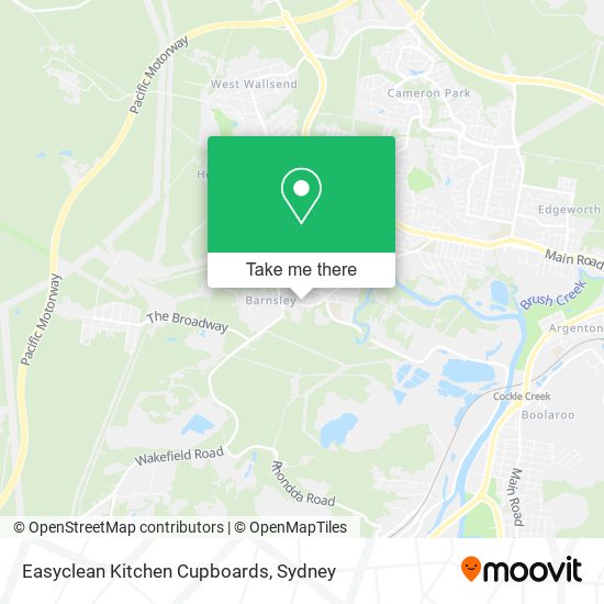 Easyclean Kitchen Cupboards map