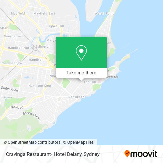 Cravings Restaurant- Hotel Delany map