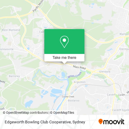 Mapa Edgeworth Bowling Club Cooperative