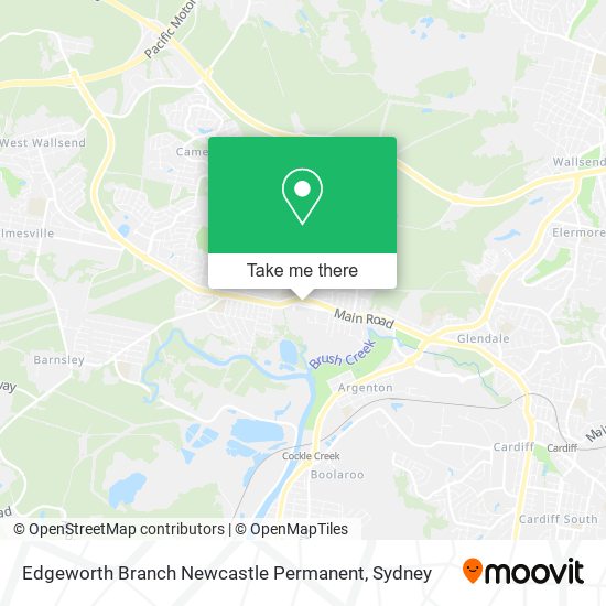 Edgeworth Branch Newcastle Permanent map