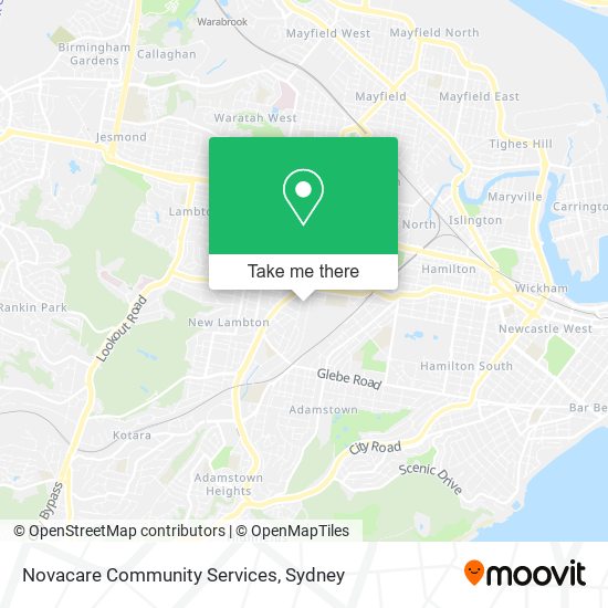 Novacare Community Services map