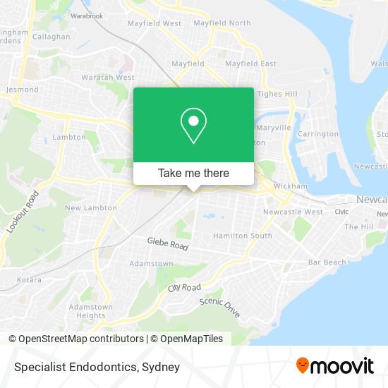 Specialist Endodontics map