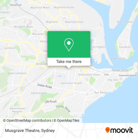 Mapa Musgrave Theatre