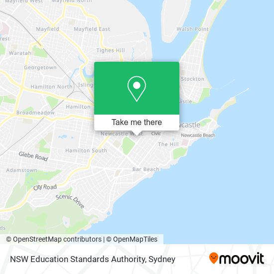 NSW Education Standards Authority map