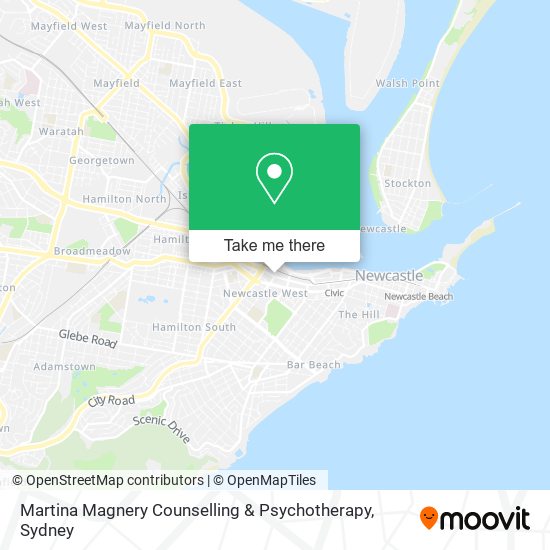 Martina Magnery Counselling & Psychotherapy map