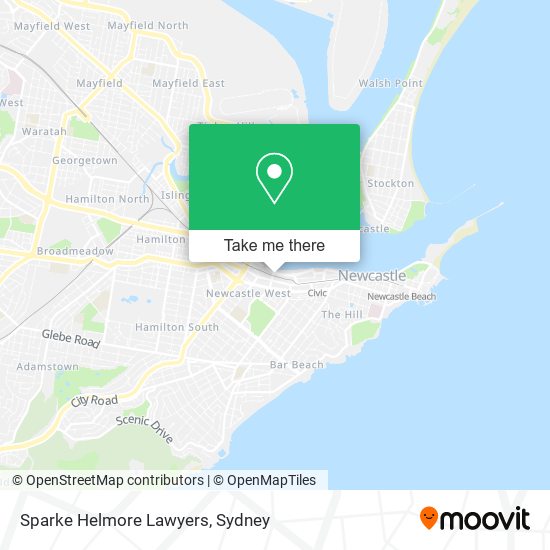 Sparke Helmore Lawyers map