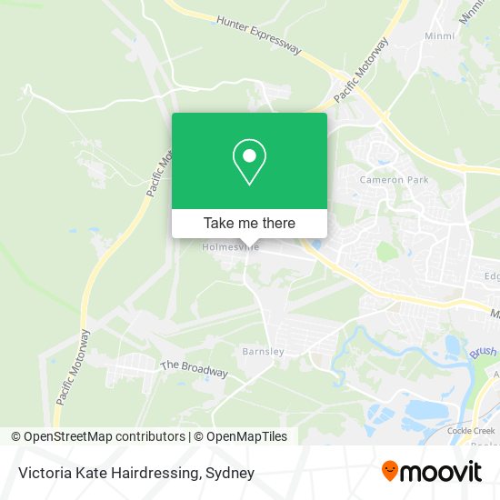 Victoria Kate Hairdressing map
