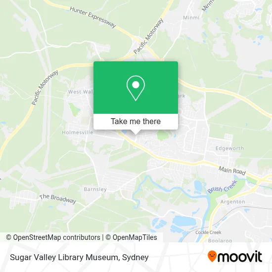 Mapa Sugar Valley Library Museum
