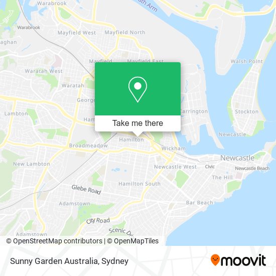 Sunny Garden Australia map