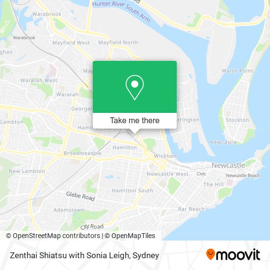 Zenthai Shiatsu with Sonia Leigh map