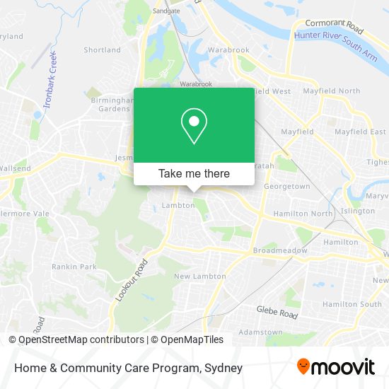 Home & Community Care Program map