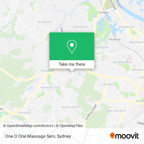 One O One Massage Serv map
